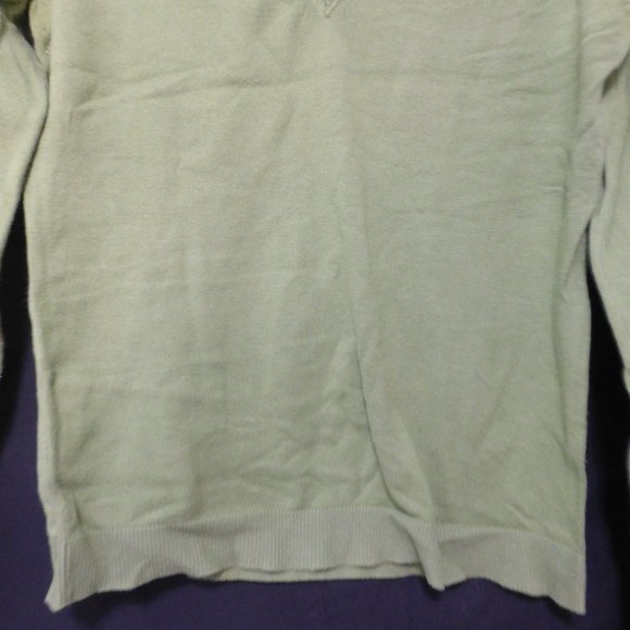 ESPRIT, medium, green V-neck, long sleeve, knit pullover shirt, GUC - Picture 7 of 13